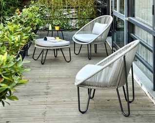 Garden Aluminium Lounge Siège .