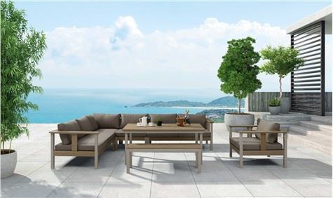 Sofa kɛnɛma aluminiyɔmu plastiki jiri nakɔ sofa set .
